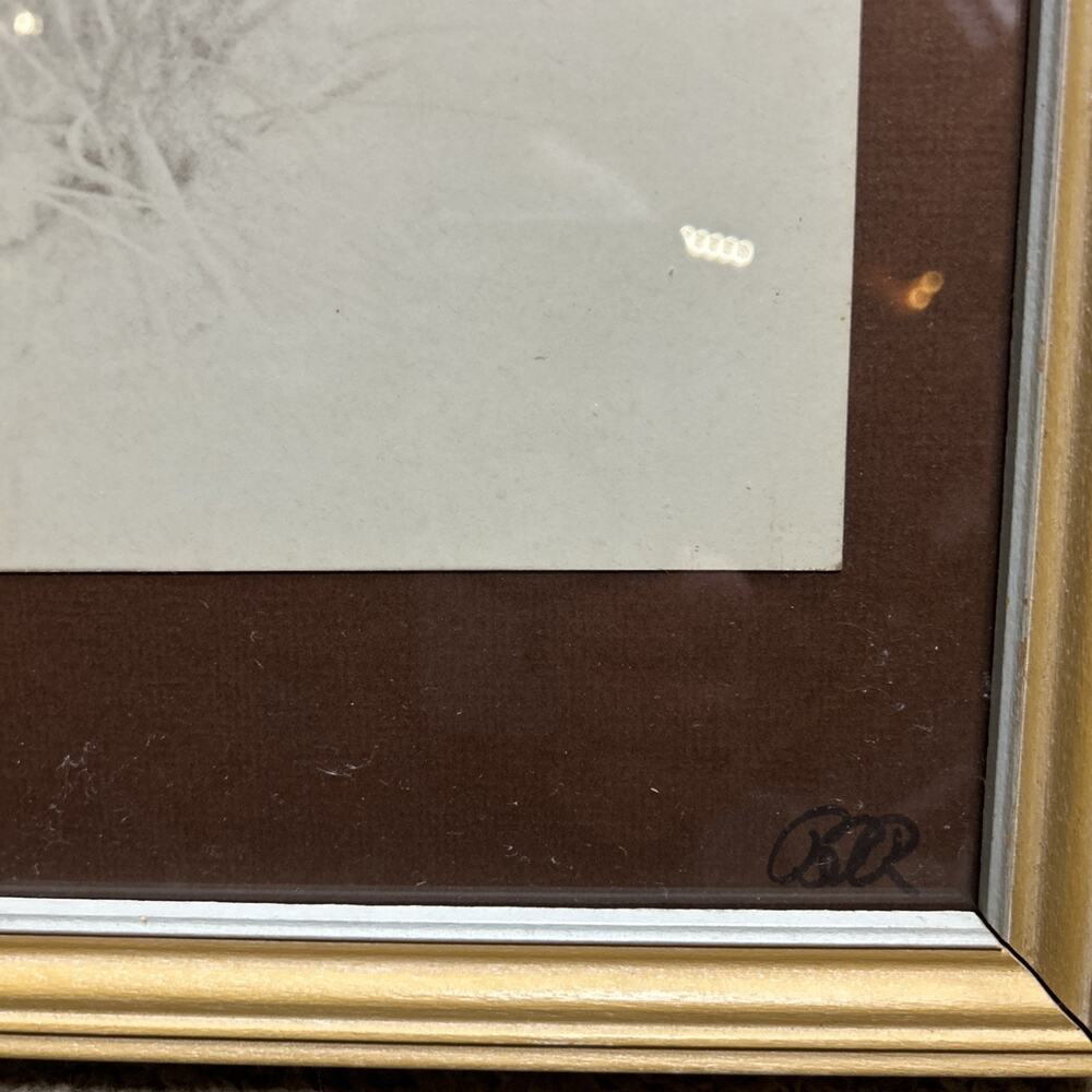 Vintage graphite/pencil Study Drawing Nude Female Pose Matted Framed - Picture 3 of 9